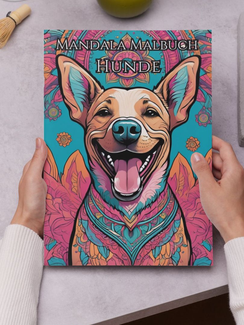 Cover Abbildung des Hunde Mandala Malbuchs